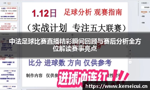 中法足球比赛直播精彩瞬间回顾与赛后分析全方位解读赛事亮点